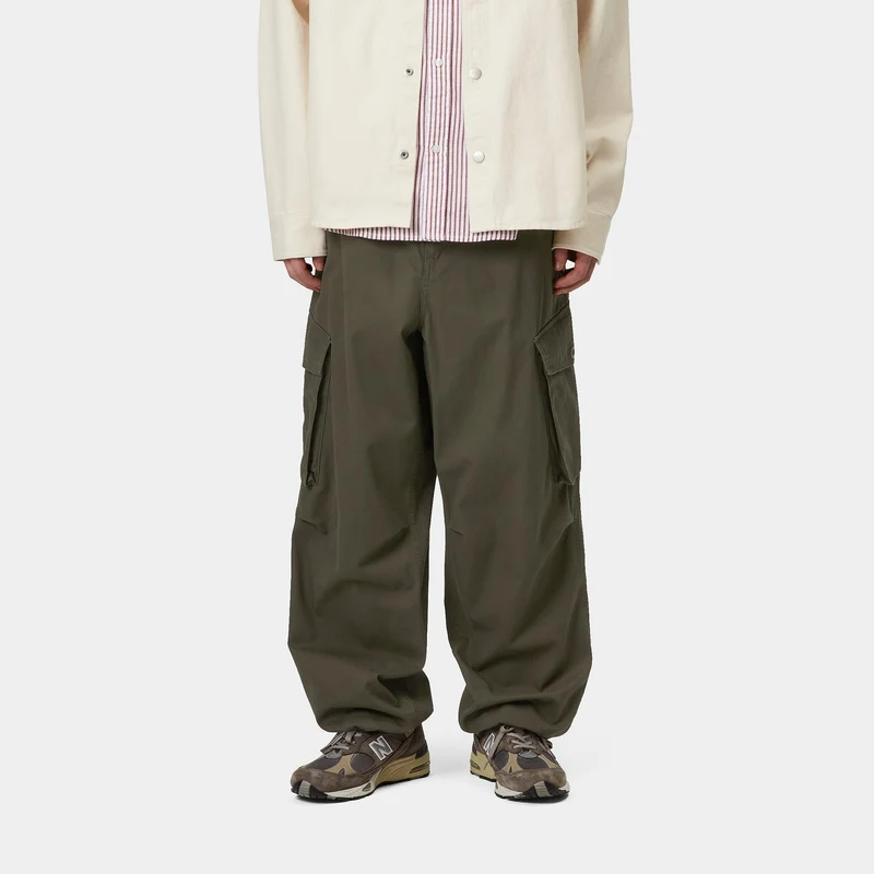 Carhartt WIP Herren Unit Baumwoll-Twill-Hose - Turtle Stone Washed
