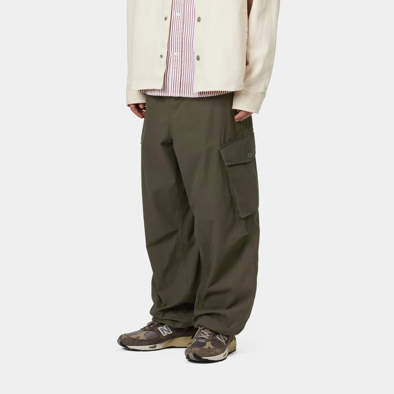 Carhartt WIP Herren Unit Baumwoll-Twill-Hose - Turtle Stone Washed