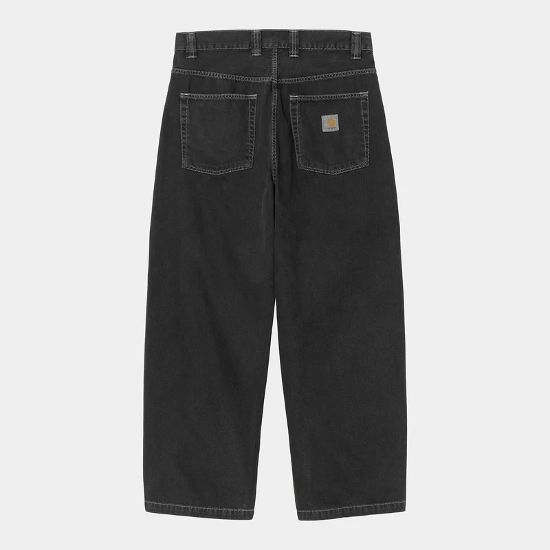 Carhartt WIP Herren Brandon Clark Twill Hose - Schwarz steingefärbt