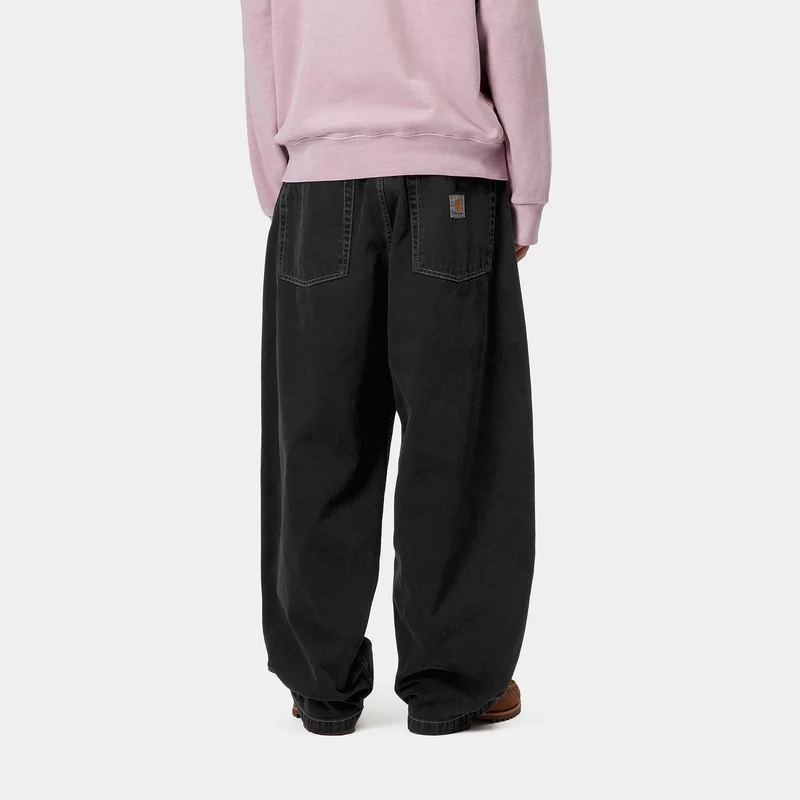 Carhartt WIP Herren Brandon Clark Twill Hose - Schwarz steingefärbt