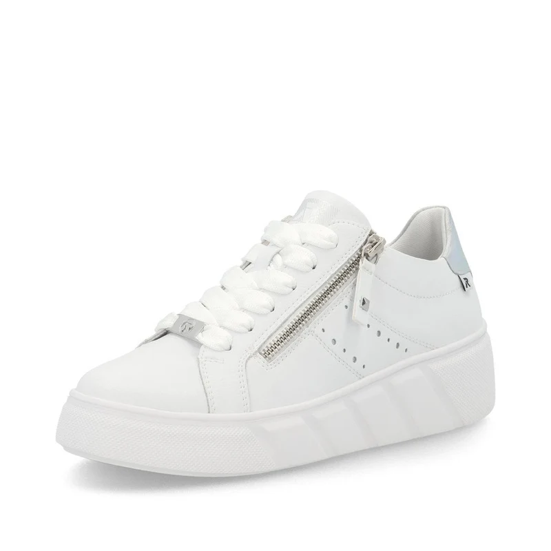 Rieker Damen-Sneakers „Evolution“ aus Leder - Weiß