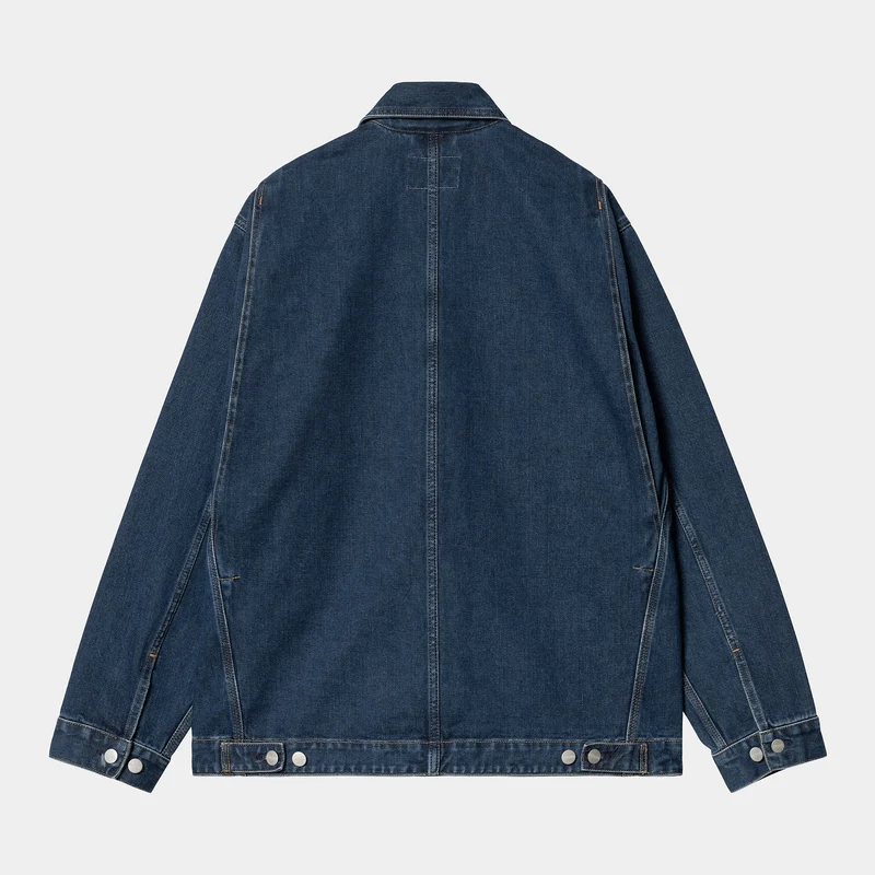 Carhartt WIP Herren-OG-Jacke mit doppelter Front – Blue Stone Washed