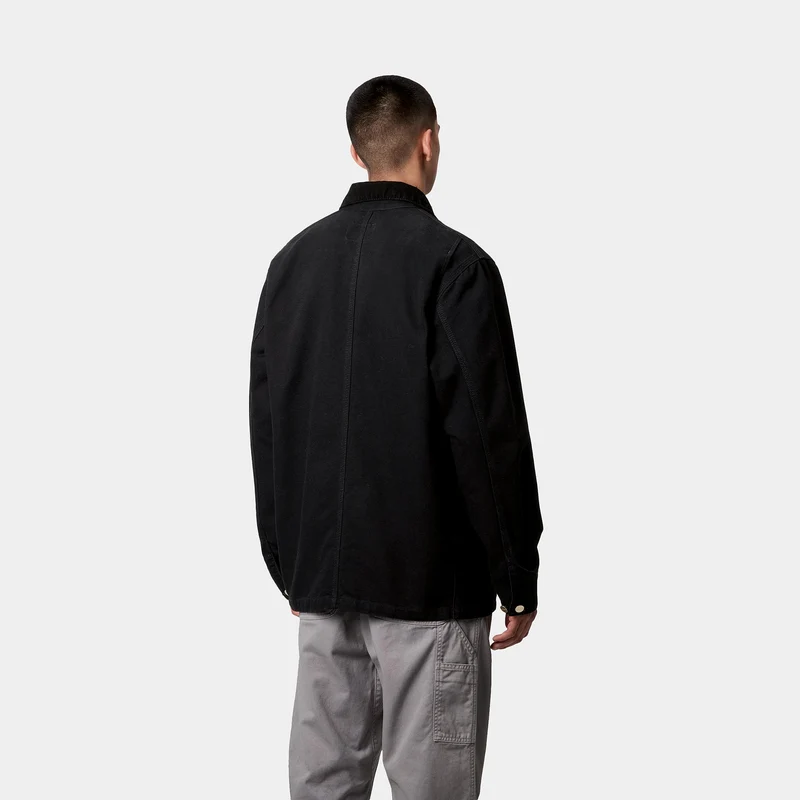 Carhartt WIP Herren OG Chore Aged Canvas Jacke – Schwarz