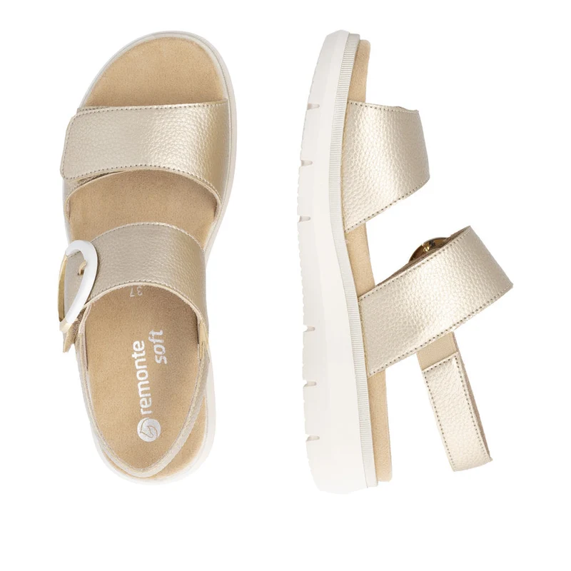 Remonte Modische Sandale für Damen - Gold