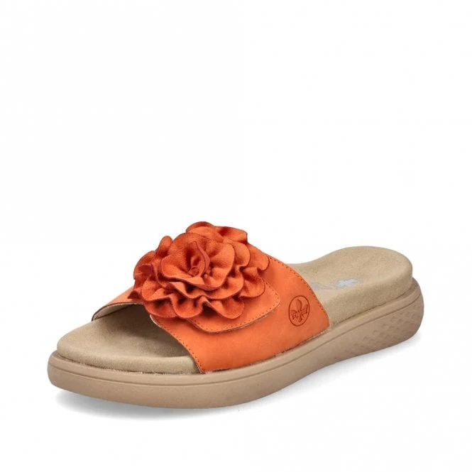 Rieker Damen Fashion Slide - Orange