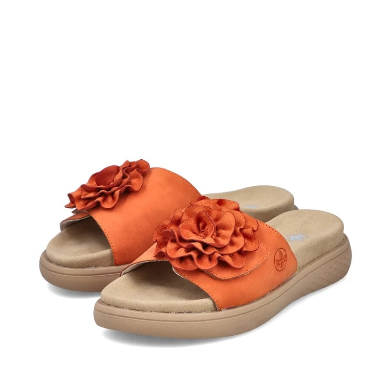 Rieker Damen Fashion Slide - Orange