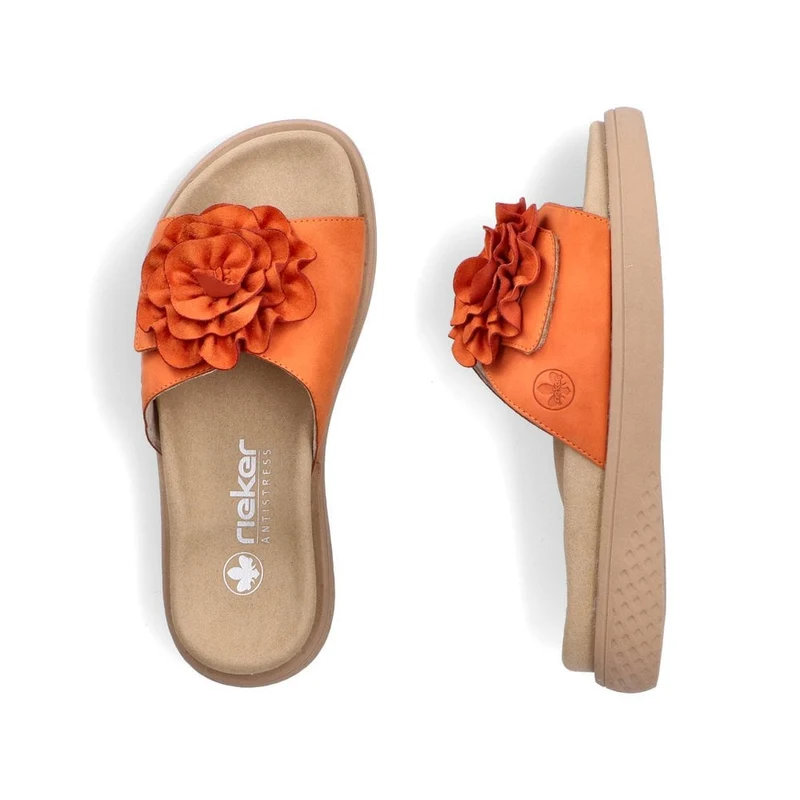 Rieker Damen Fashion Slide - Orange