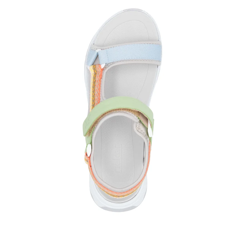 Rieker Damen Fashion Wedge Sportsandalen - Mehrfarbig