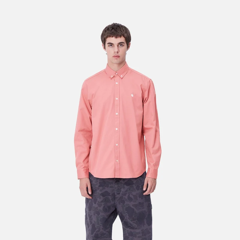 Carhartt WIP Herren Madison Hemd - Dusty Rose