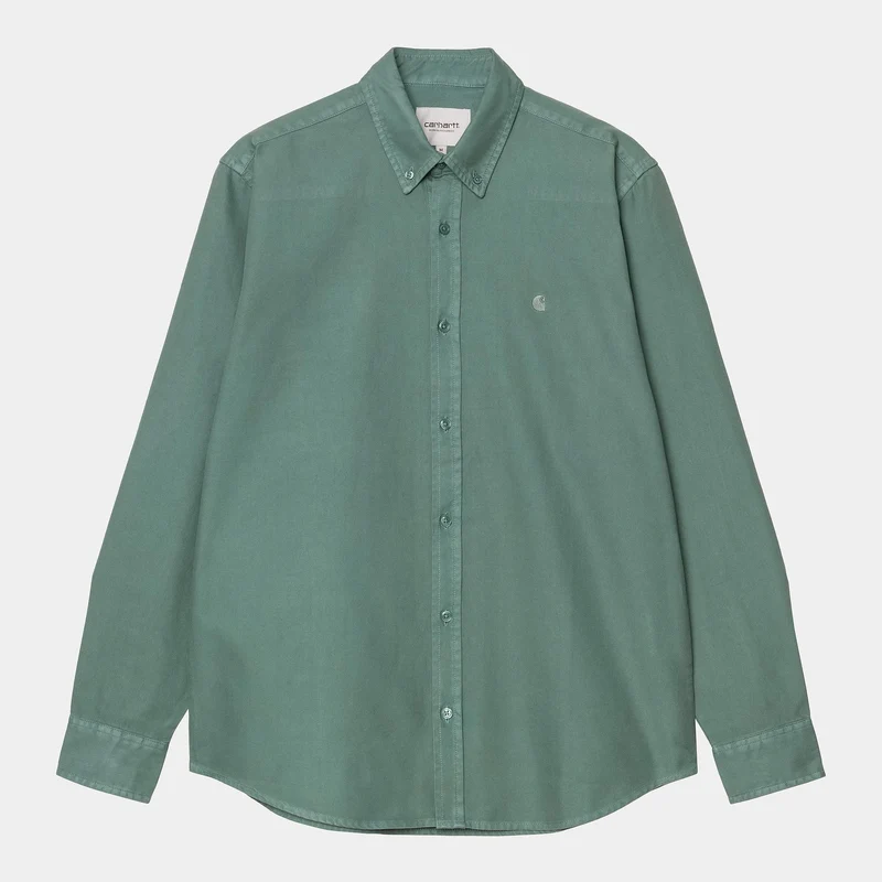 Carhartt WIP Herren Bolton Hemd - Silberkiefer
