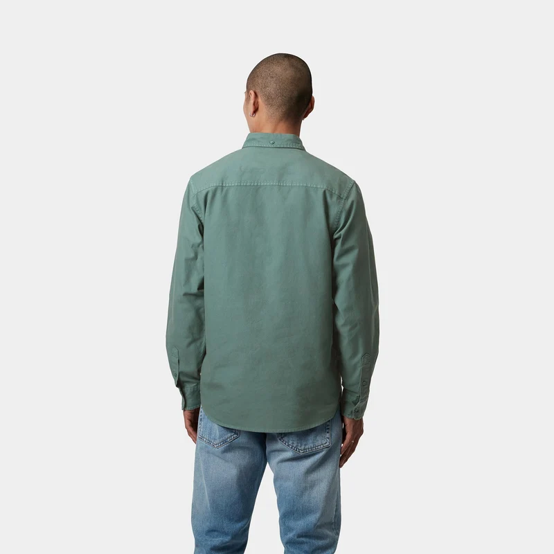 Carhartt WIP Herren Bolton Hemd - Silberkiefer