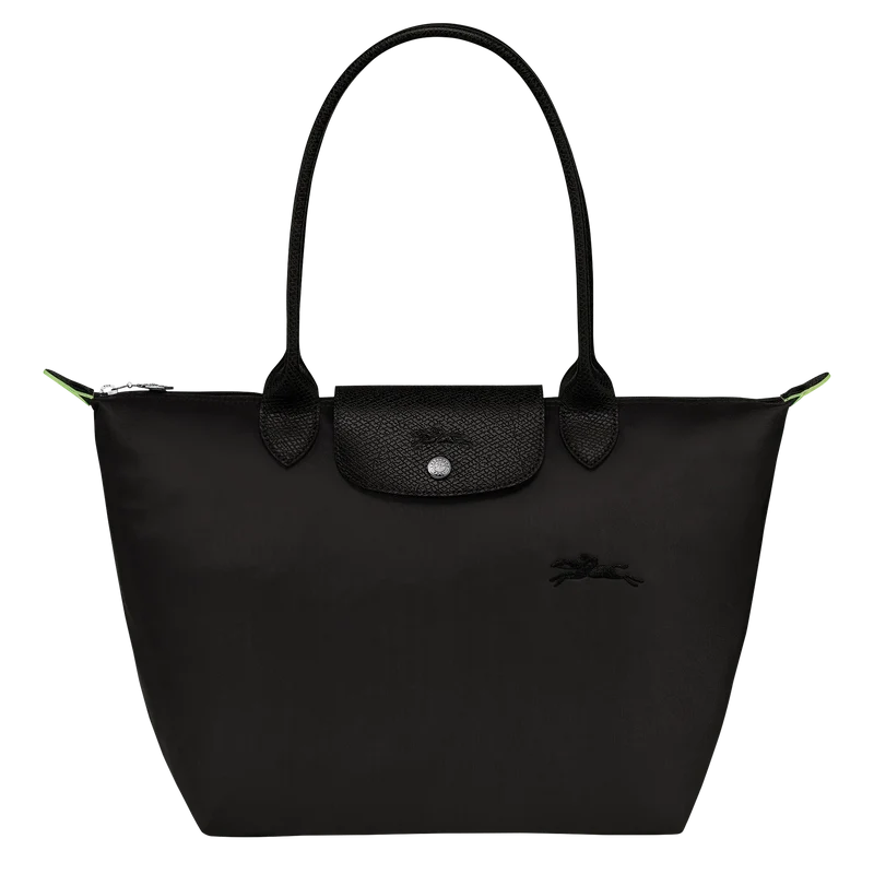 Damen Schwarze Mittlere Nylon Tote Bag