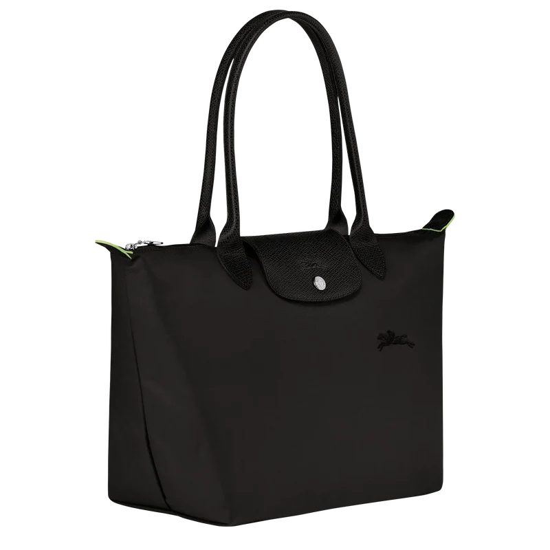 Damen Schwarze Mittlere Nylon Tote Bag