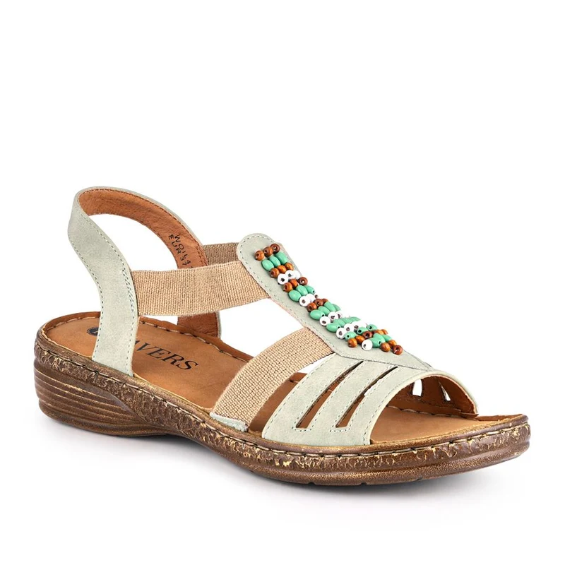 Elasticated Strappy Sandals - WOIL41056 / 327 123
