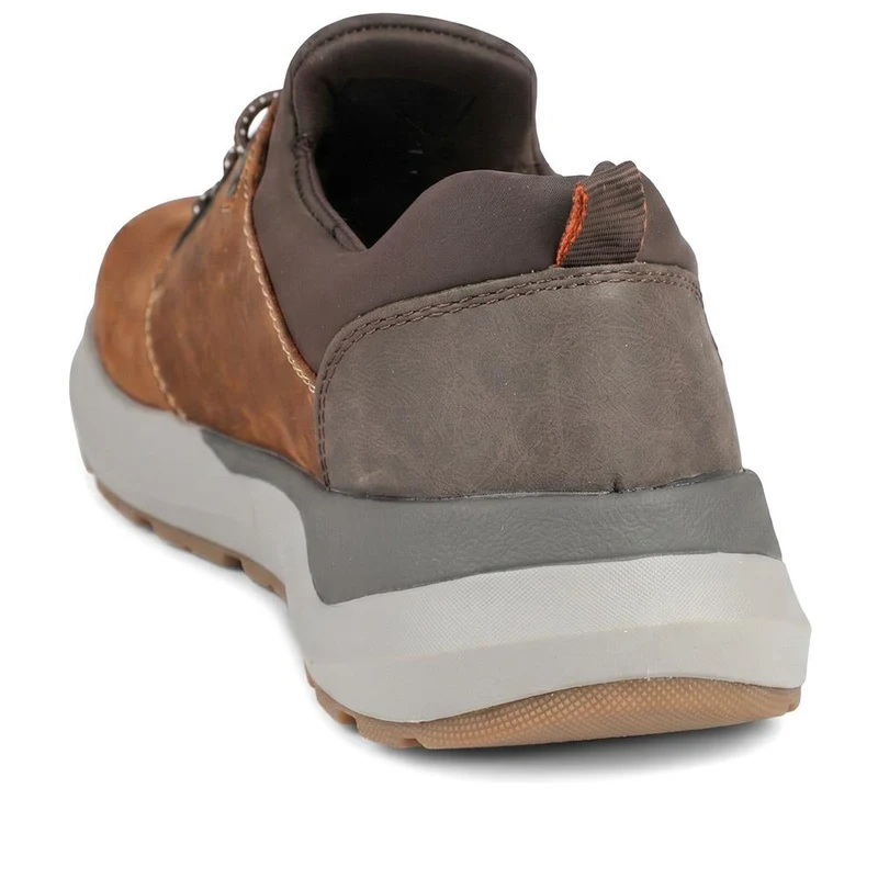 Rieker Bungee Lace Shoes With Rugged Sole - RKR43050 / 330 231 - Brown