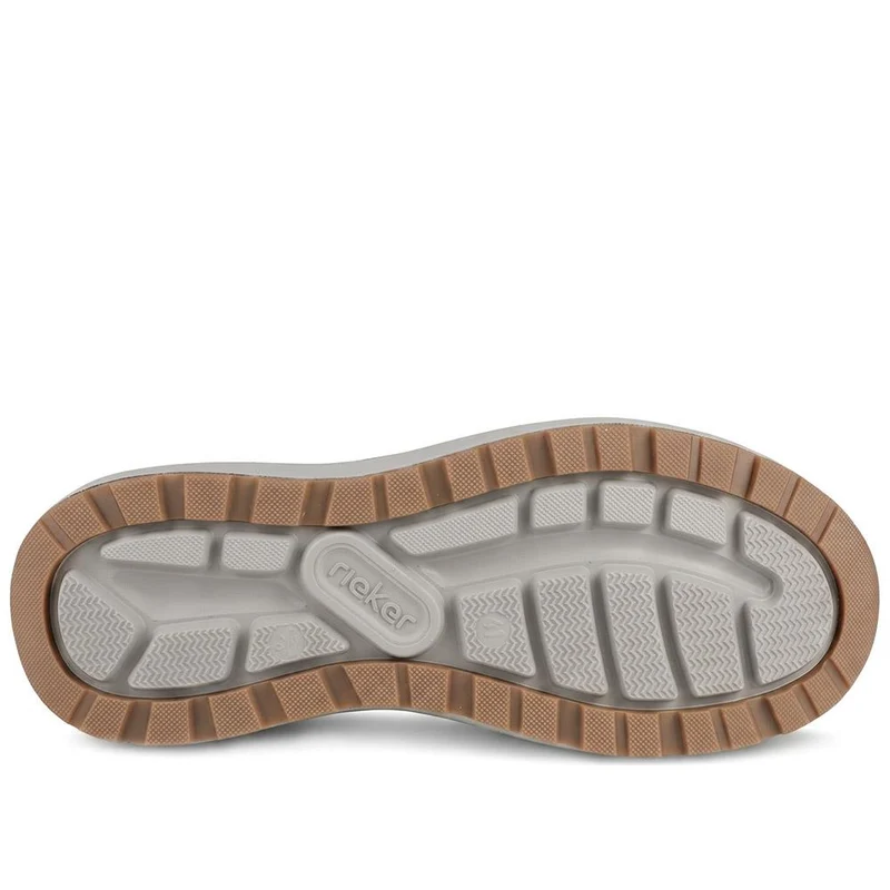 Rieker Bungee Lace Shoes With Rugged Sole - RKR43050 / 330 231 - Brown