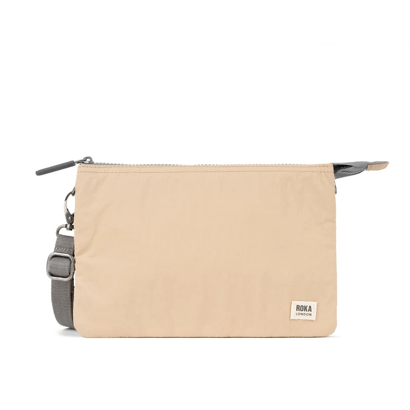 ROKA Carnaby Crossbody XL Biscotti Taslon Tasche