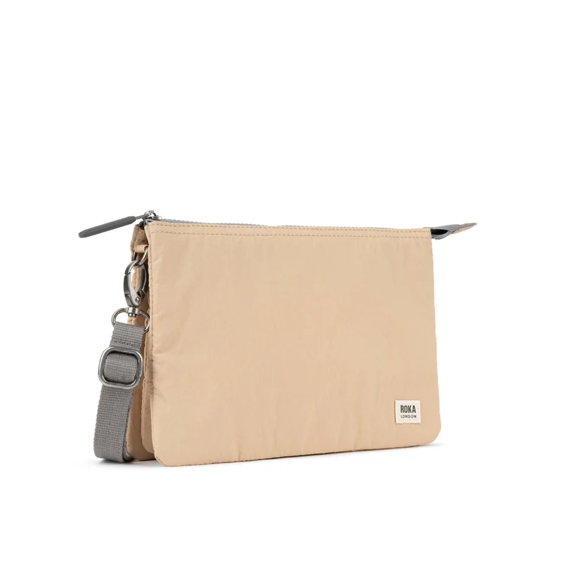ROKA Carnaby Crossbody XL Biscotti Taslon Tasche