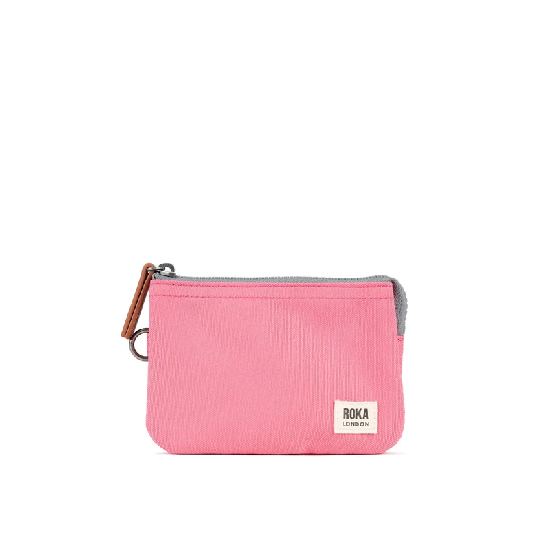 ROKA Carnaby Kleine Handtasche aus recyceltem Canvas mit Tulpenmotiv