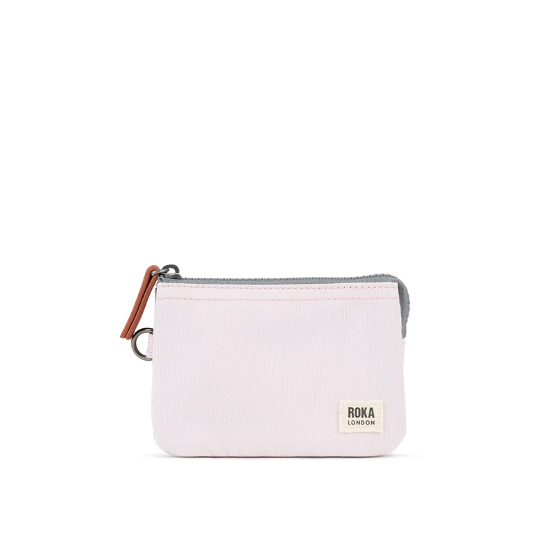 ROKA Carnaby Transzendente rosa kleine Handtasche aus recyceltem Canvas