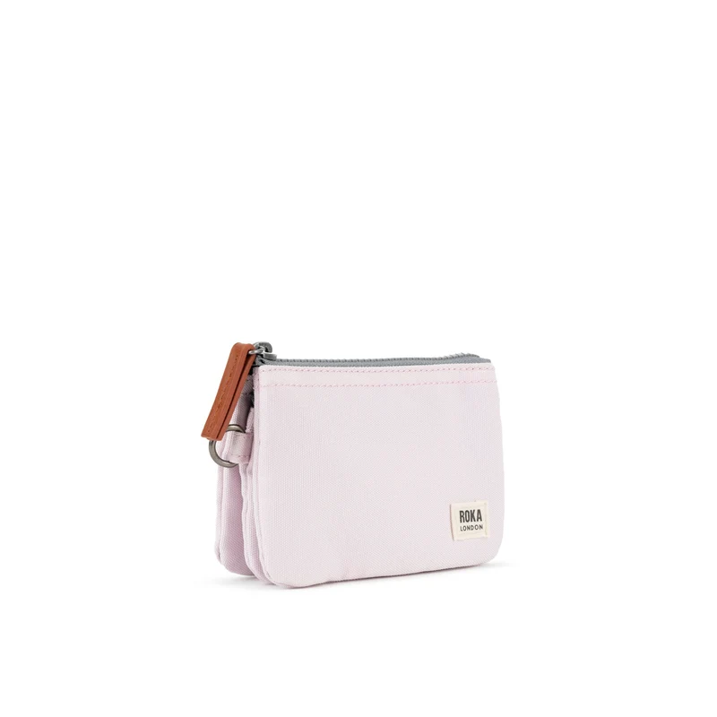 ROKA Carnaby Transzendente rosa kleine Handtasche aus recyceltem Canvas