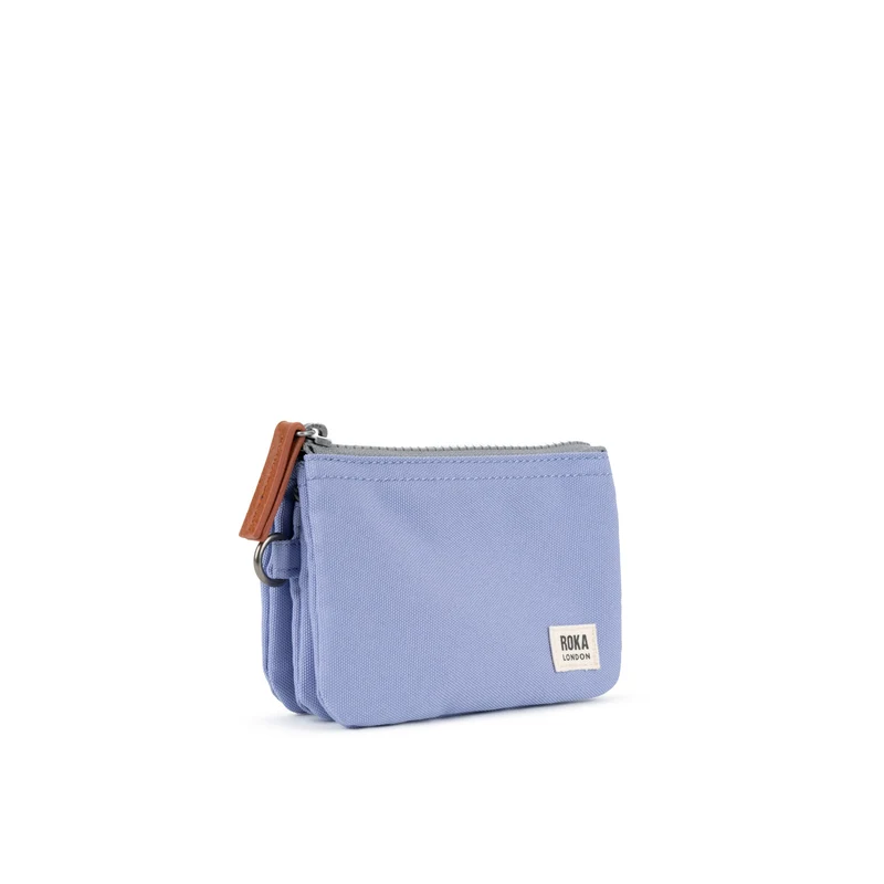 ROKA Carnaby Kleine Geldbörse aus recyceltem Canvas von Thistle