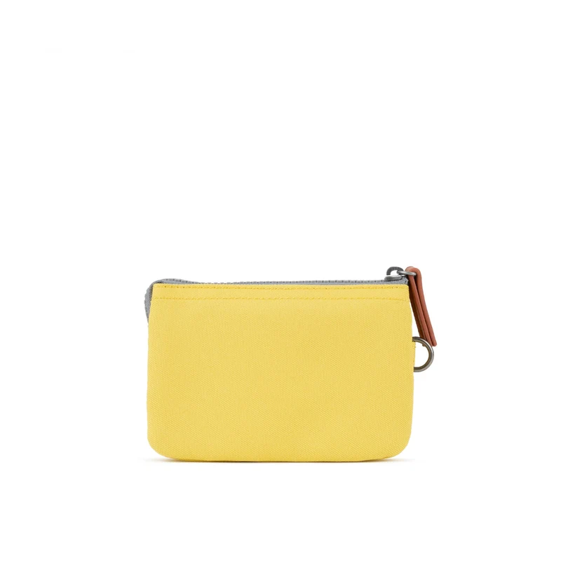 ROKA Carnaby Kleine Geldbörse aus recyceltem Canvas mit dem Aufdruck „Lemonade“