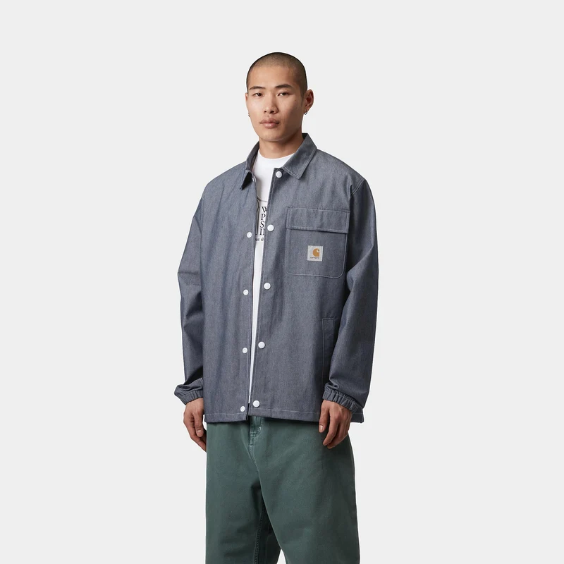 Carhartt WIP Blake Coach Jacke für Herren - Blau gespült