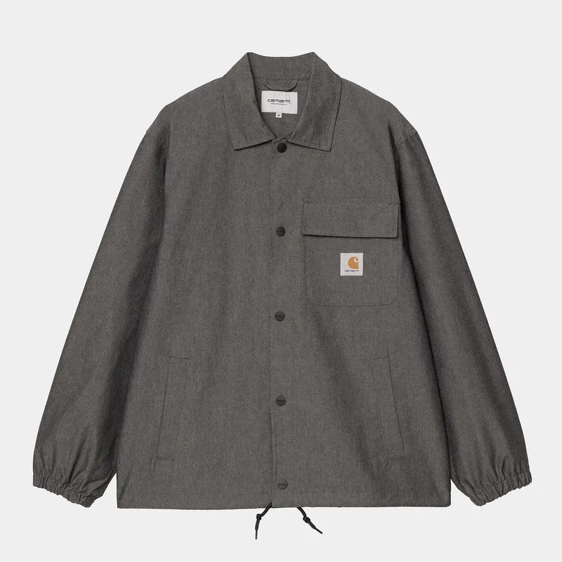 Carhartt WIP Herren Blake Coach Jacke - Schwarz gespült