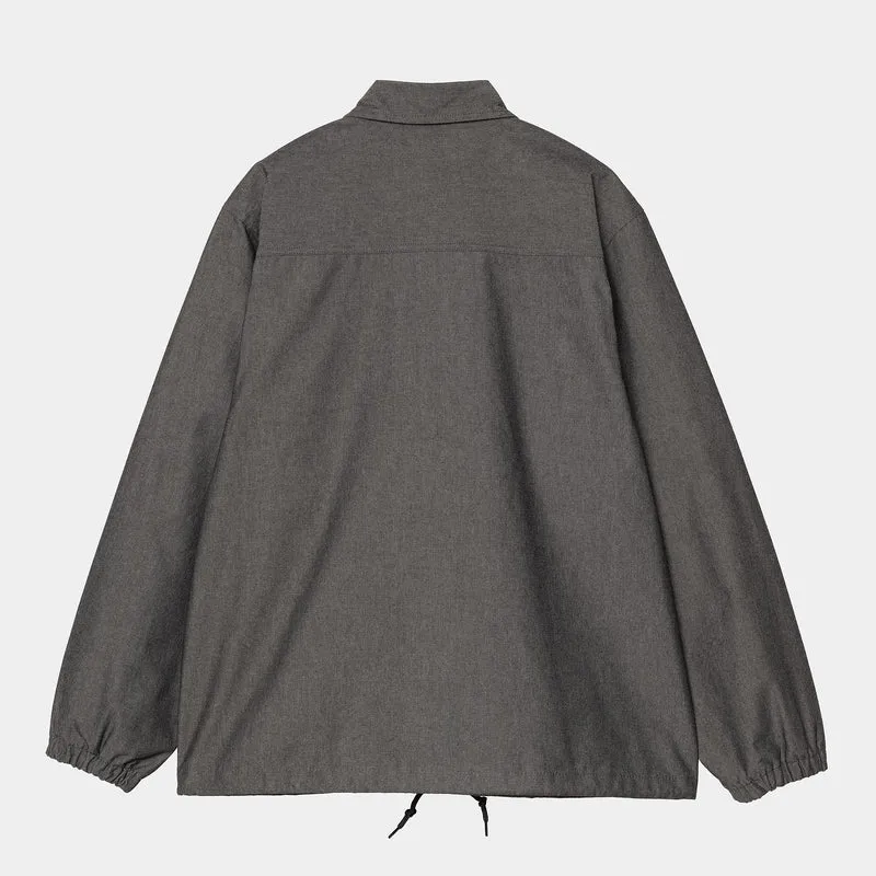 Carhartt WIP Herren Blake Coach Jacke - Schwarz gespült