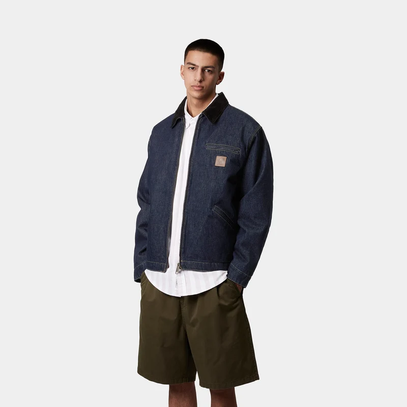 Carhartt WIP Herren OG Detroit Jacke - Blau / Schwarz gewaschen