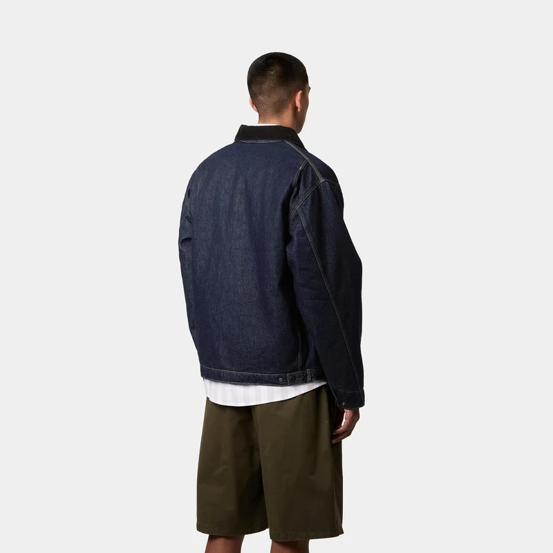 Carhartt WIP Herren OG Detroit Jacke - Blau / Schwarz gewaschen