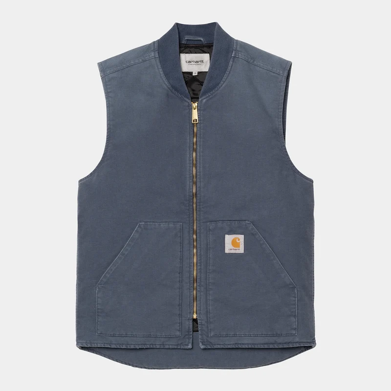 Carhartt WIP Klassische Weste für Herren - Dunkelblauer Stone Canvas
