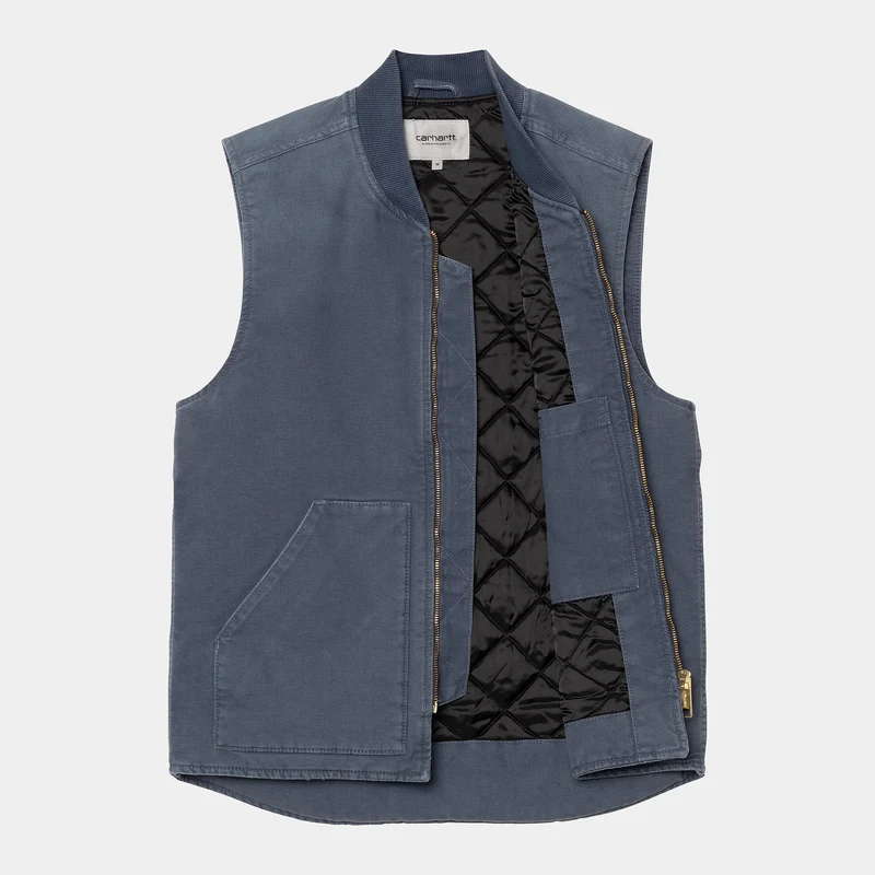 Carhartt WIP Klassische Weste für Herren - Dunkelblauer Stone Canvas