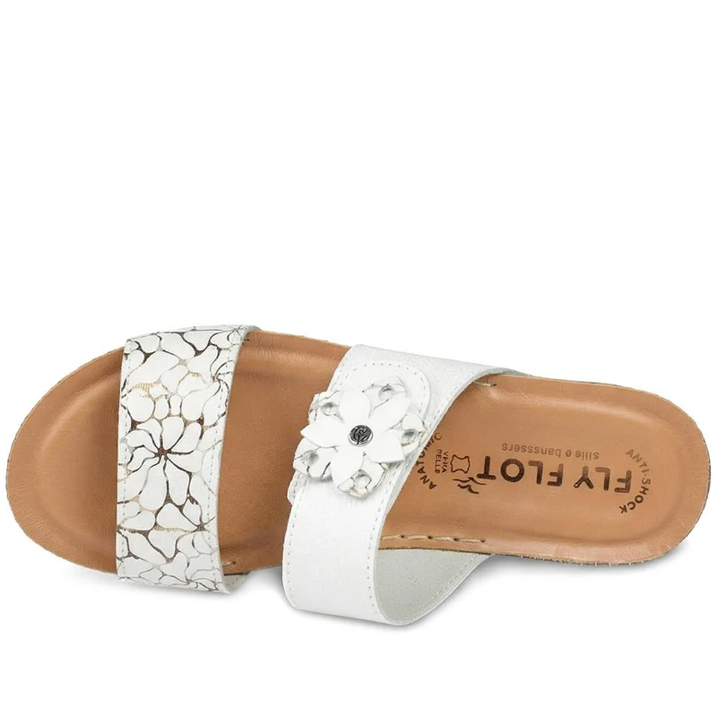 Fly Flot Adjustable Fasten Strappy Sandals - FLY43021 / 328 653 - White
