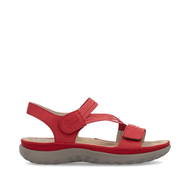 Rieker Modische Sandale für Damen - Rot