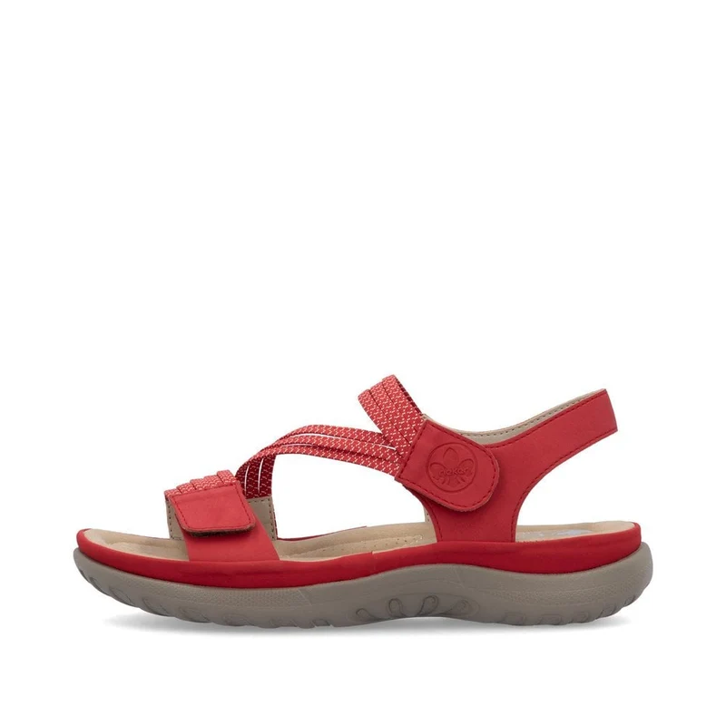 Rieker Modische Sandale für Damen - Rot