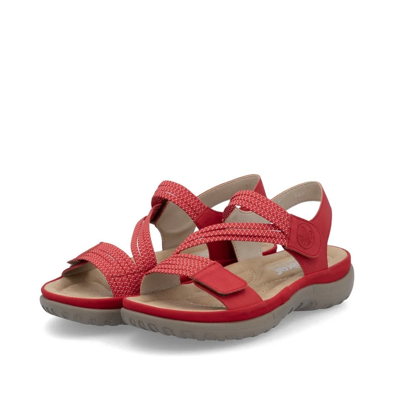 Rieker Modische Sandale für Damen - Rot