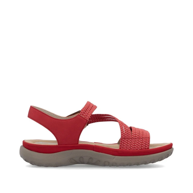 Rieker Modische Sandale für Damen - Rot