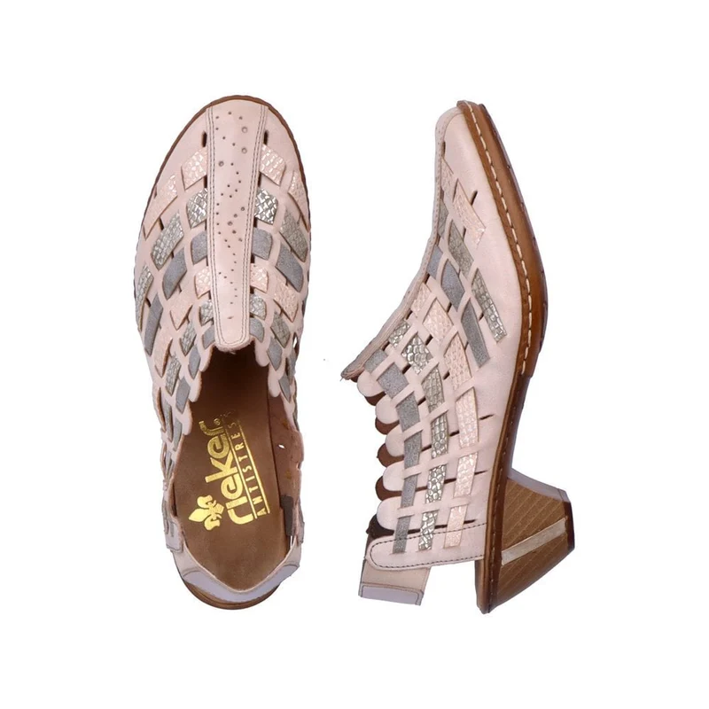 Rieker Damenmode-Sandale – Beige