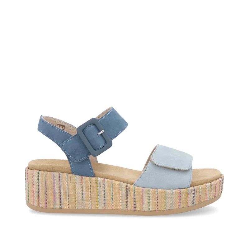Remonte Mode-Plateau-Sandale für Damen – Blau
