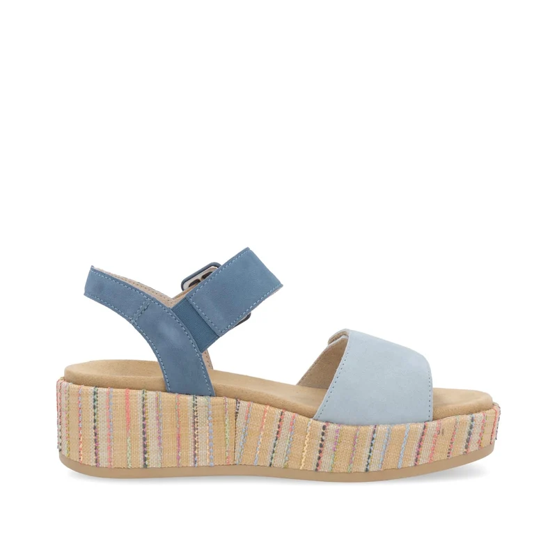 Remonte Mode-Plateau-Sandale für Damen – Blau
