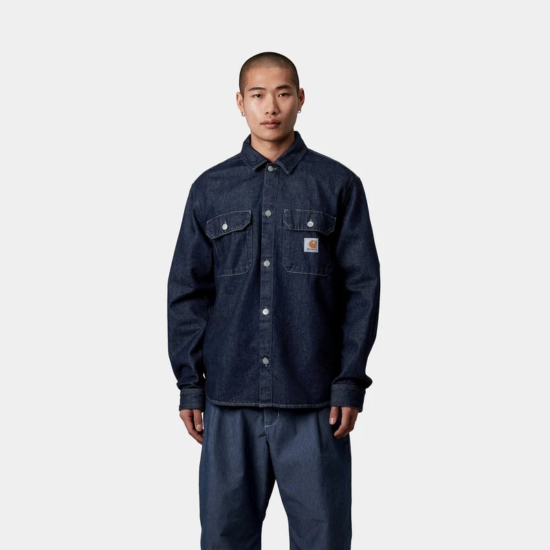 Carhartt WIP Harvey Hemdjacke für Herren - Blau gespült