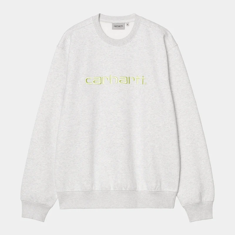Carhartt WIP Herren Carhartt WIP Sweattop - Aschgrau / Luftgrün