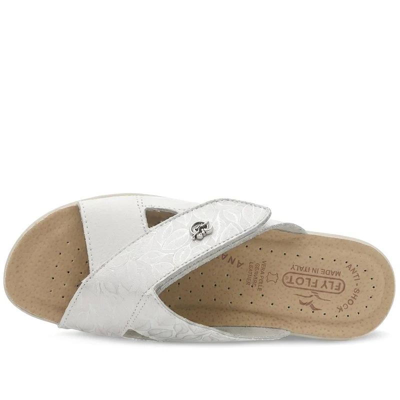 Fly Flot Adjustable Fasten Mule Sandals - FLY43019 / 328 645 - White
