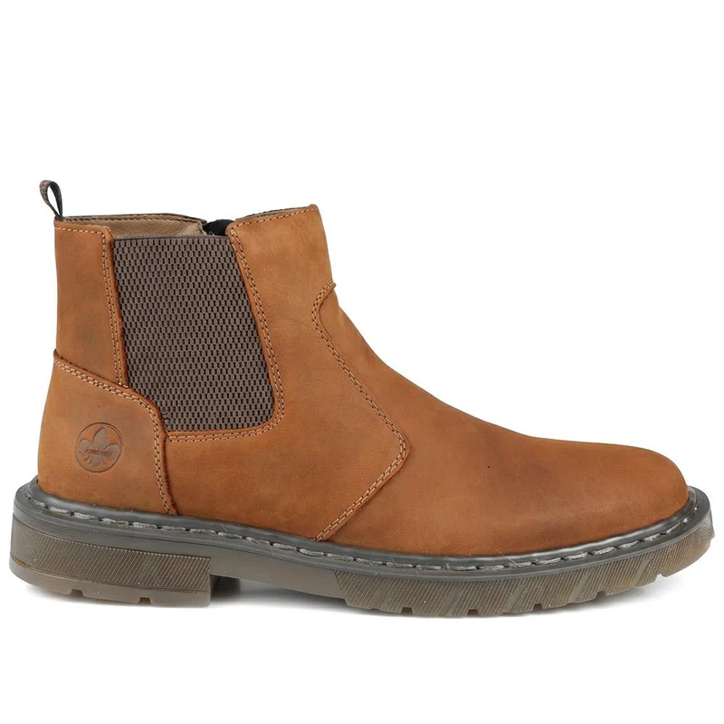 Rieker Smooth Leather Chelsea Boots - RKR43054 / 330 232 - Brown