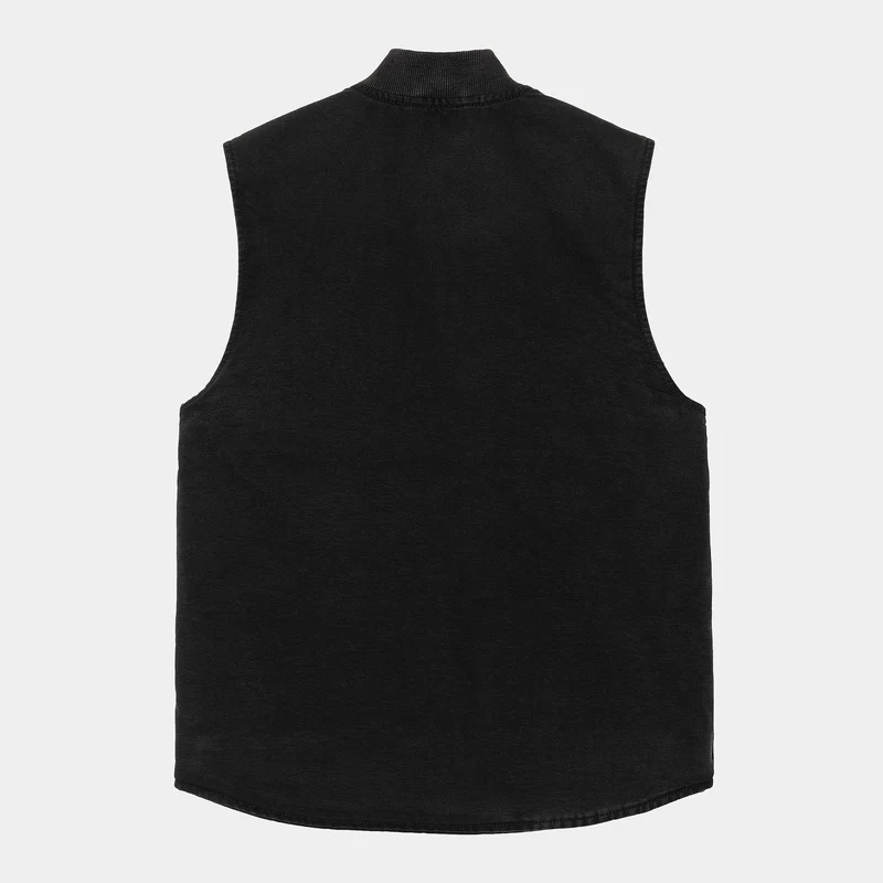 Carhartt WIP Klassische Weste für Herren - Schwarzer Stone Canvas