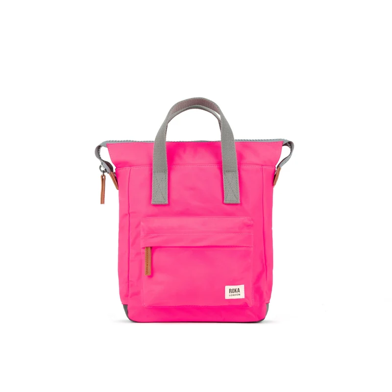 ROKA Bantry B Neon Pink Kleine Tasche aus recyceltem Nylon