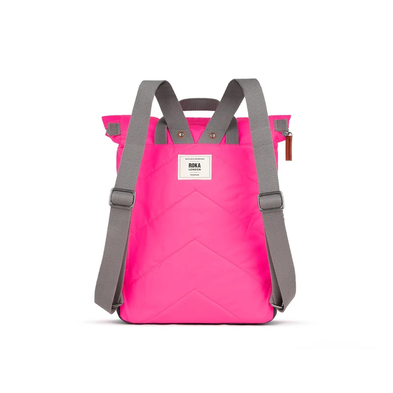 ROKA Canfield B Neon Pink Medium Tasche aus recyceltem Nylon