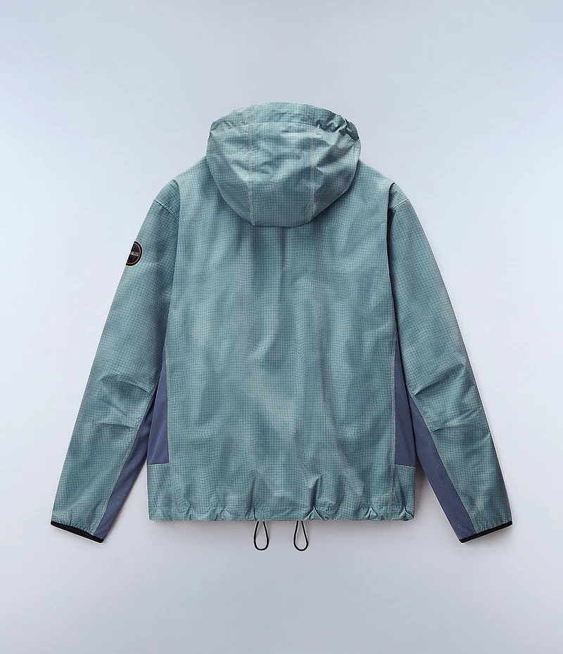 Napapijri Herren-Kurzjacke mit Tartuca-Print – Grün